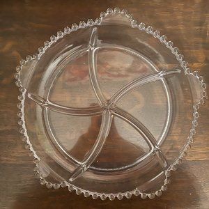 Imperial (Depression) Glass Candlewick Hors d'Oeurves Dish
